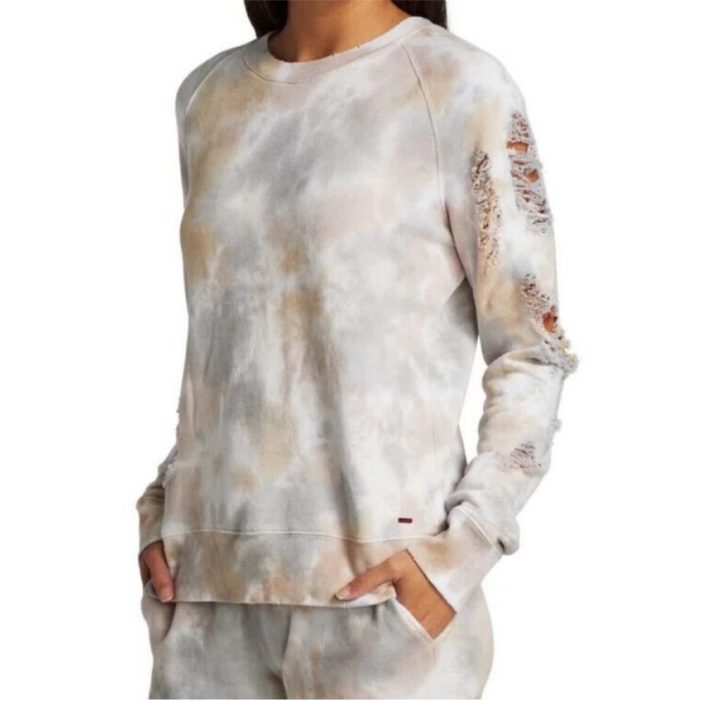 N:Philanthropy Tie Dye Distressed Sweatshirt